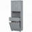 Versatile Bathroom Cabinet with Laundry Basket and Ample Storage Options-1647268070