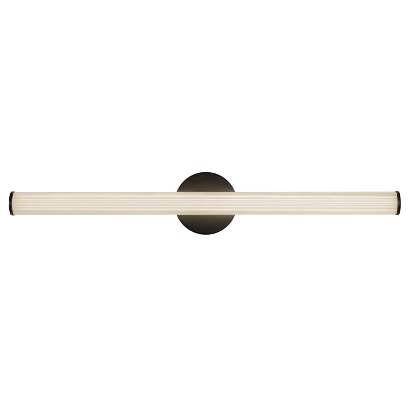 Vire 30-in Black dimmable LED Wall Sconce, Matte Black
