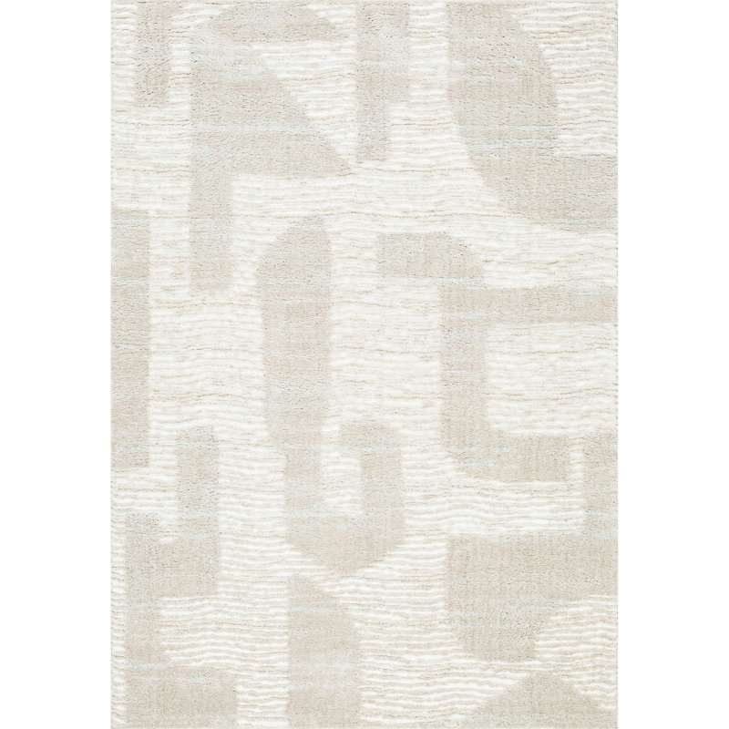 Puzzle Power Loomed Indoor Rug, Rectangle 3'3" x 4'11"