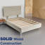 Structure de lit / sommier tapissier en bois de 15 po de qualité supérieure avec tête de lit, pieds en acrylique durables et élégants, options de couleurs multiples-705318011-705318015