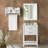 Harrison 24"W Modern Shaker Soft Close Doors Vanity Cabinet With Drawers And Open Storage Shelf