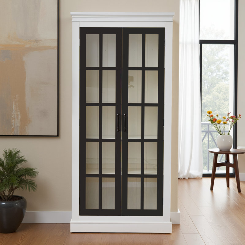 Armoire de présentation Farmhouse Heirloom, Noir