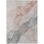 5' X 8' Salmon And Gray Abstract Washable Indoor Outdoor Area Rug