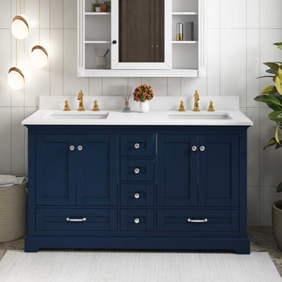 Ensemble de meuble-lavabo mural 60 po