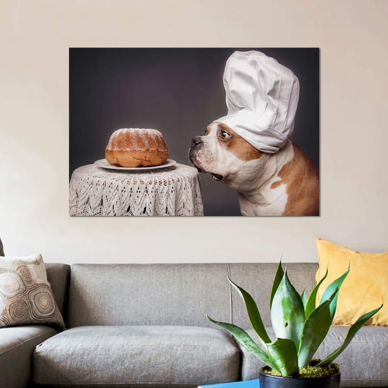 «The Confectioner And His Masterpiece» par Heike Willers, impression sur toile tendue, H 8 po x l 12 po x P 0,75 po