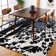 Tapis noir / blanc cassé Amica
