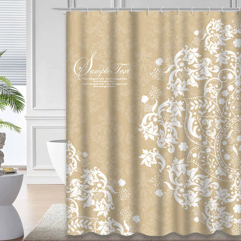 Rideau de douche Damask Swirl, L 72 po x l 78 po