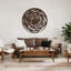 Grande horloge murale abstraite spirale murale en métal Vortex-98917005-98917006