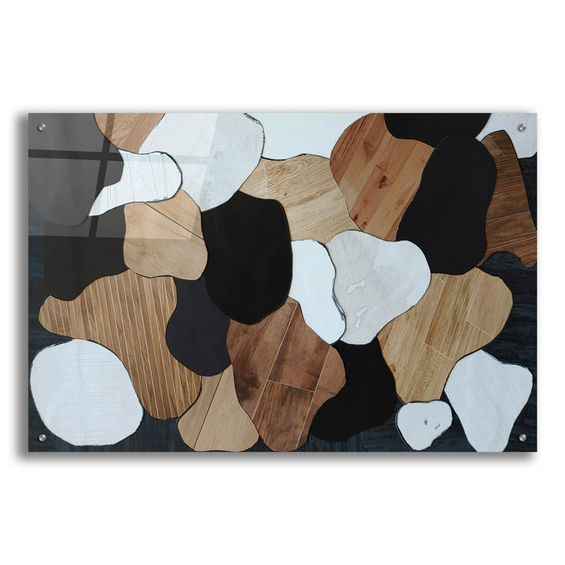 Art mural en verre Epic Art «Chocolate Marshmallow Walnuts 2» par Coco Good, H 24 po x l 36 po x P 0,2 po