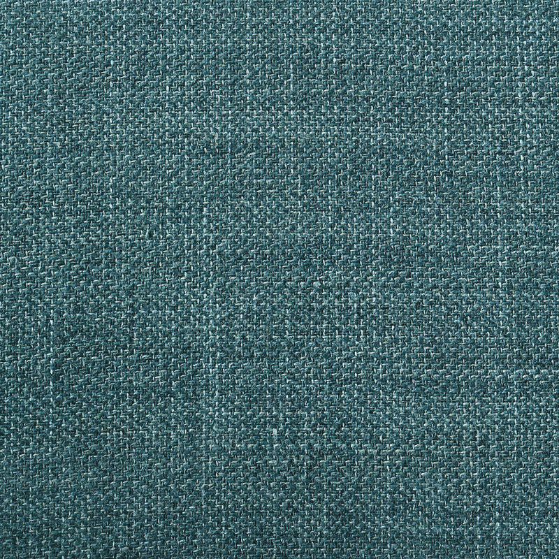 Chaises de salle à manger rembourrées bleu sarcelle Conifer (lot de 2) - Design épuré sans accoudoirs, dossiers incurvés confortables, pieds carrés en bois brun, bois d'hévéa et mousse, parfaites pour les espaces. Design avec pieds.
