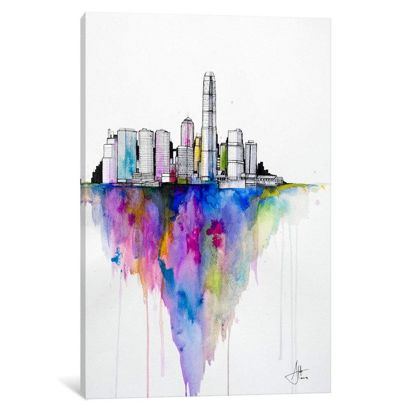 Monolith II by Marc Allante - Wrapped Canvas Painting, 66.04 cm H x 45.72 cm W x 3.175 cm D