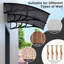 80'' W x 40'' D Coffee Cover Retraction Window Awning