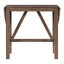 Ensemble de table de salle à manger à hauteur de comptoir en bois 3 pièces avec 2 chaises rembourrées pour petits espaces-133630571