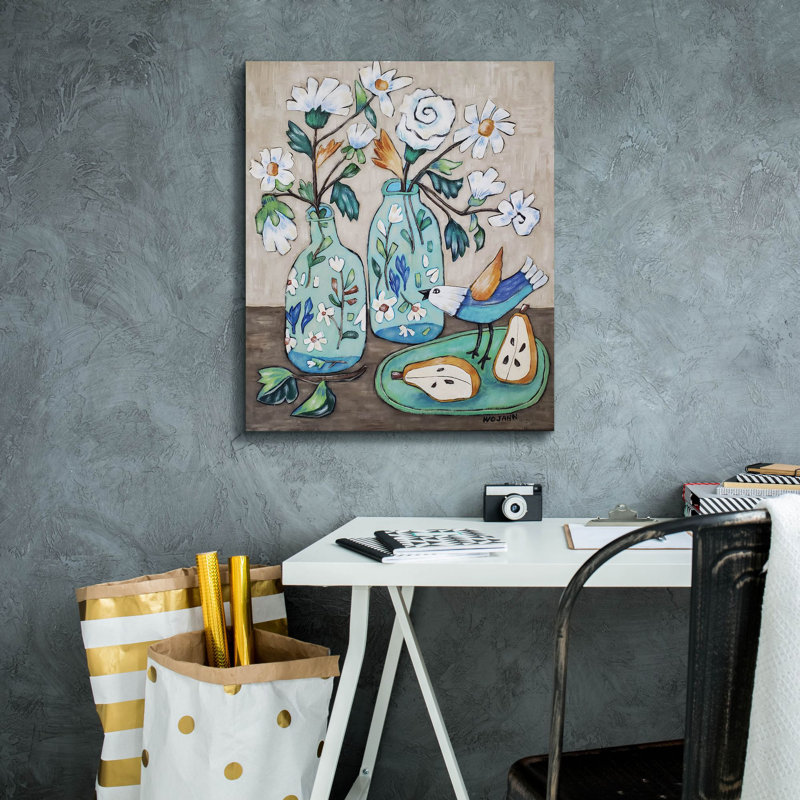 «It's Morning» par Holly Wojhan, art mural sur toile, H 24 po x l 20 po x P 0,75 po