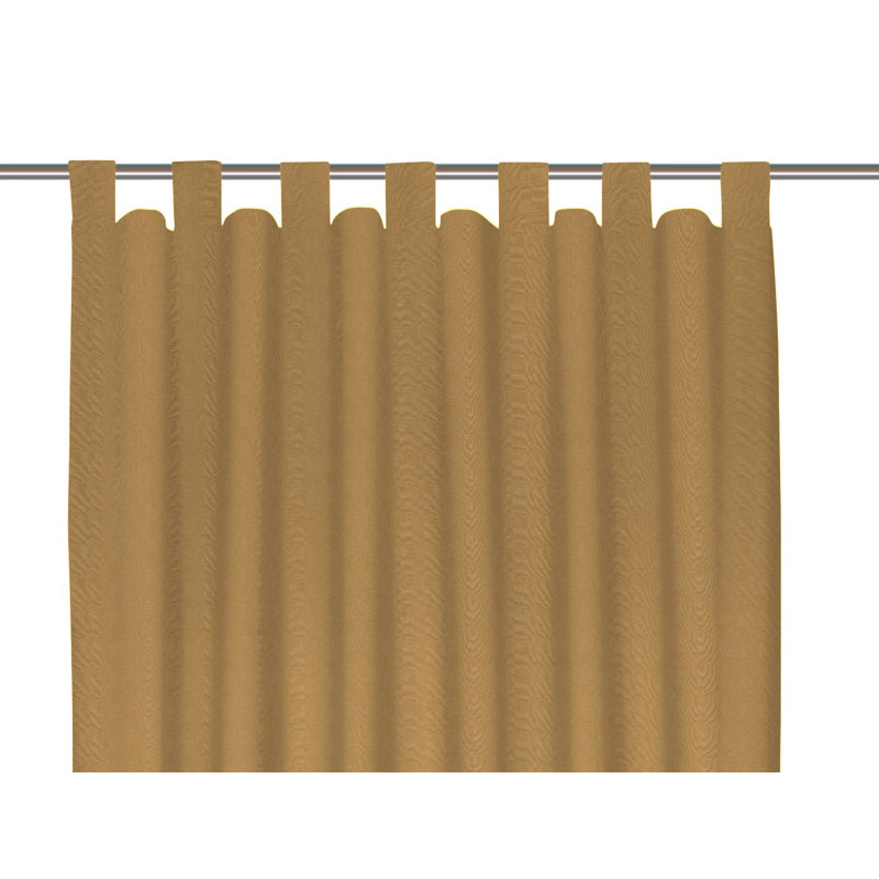 Uni Collection, scarf with loops, opaque, Curry, 142cm Width x 295cm Drop