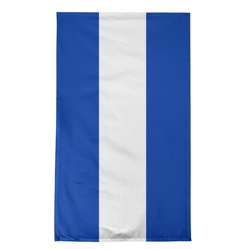 Serviette de thé hockey Anaheim, Bleu égyptien / blanc / bleu égyptien, Sergé de coton