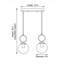 Luminaire suspendu sphère linéaire 2 lumières Kensington