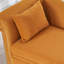 Chaise longue moderne en velours avec rangement caché et soutien lombaire-129584466