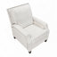 Chaise inclinable traditionnelle en tissu texturé à pression de 30 po Zinca