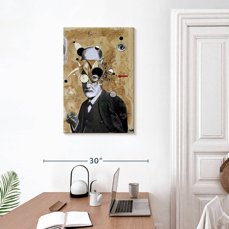 Keiraleigh Freud avec des abstractions, H 30 po x l 20 po
