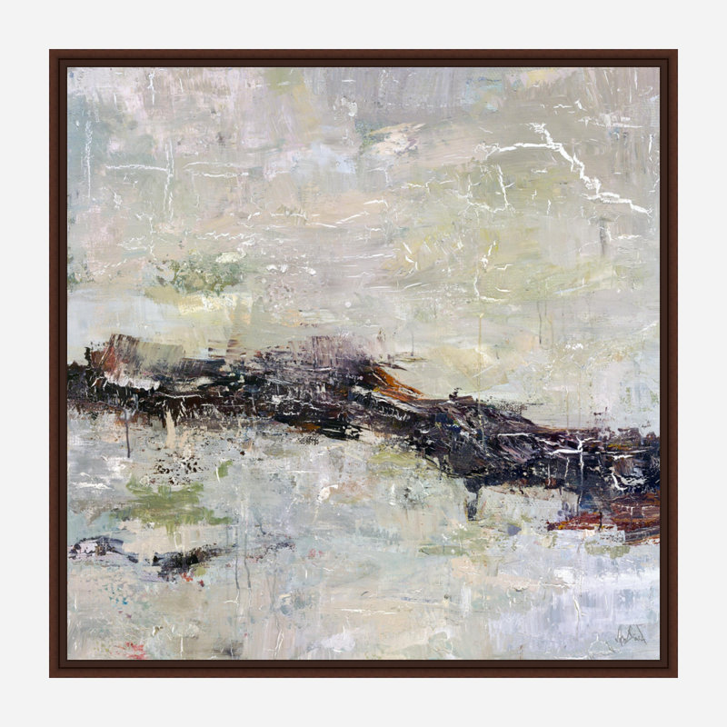 Dunes - reproduction d'art sur toile, H 20 po x l 20 po x P 1,75 po, Toile avec cadre brun