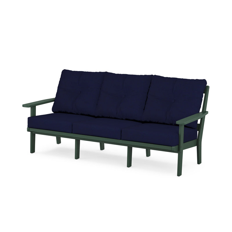Prairie Deep Seating Sofa, Teak, Natural