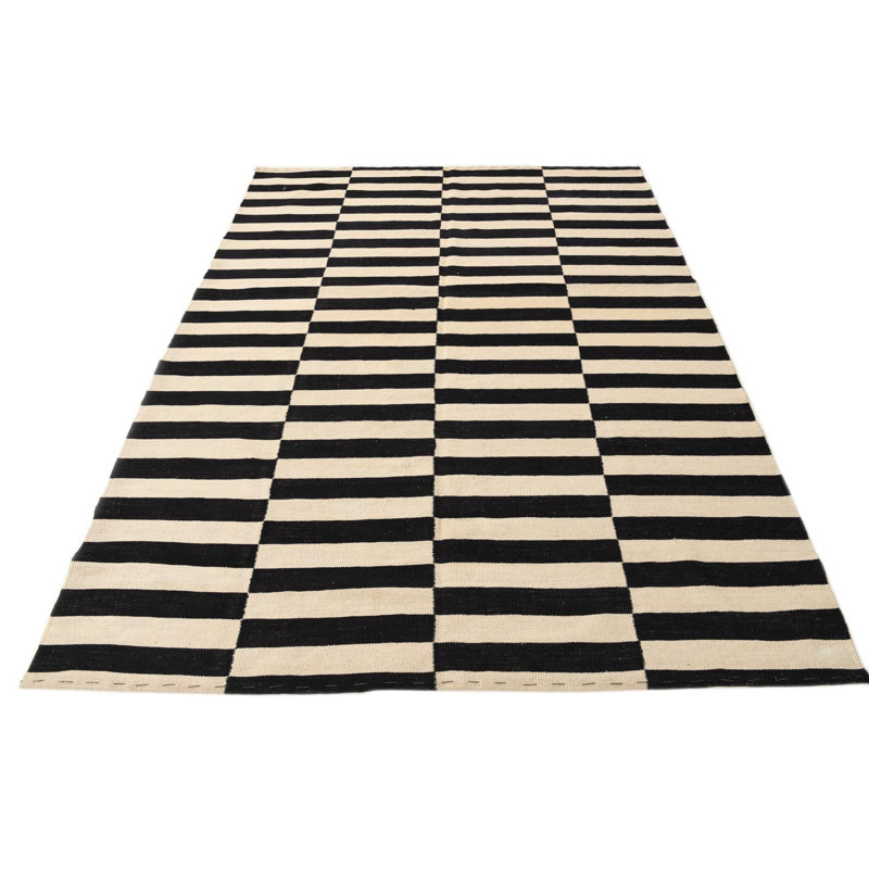 Tapis noir et blanc Parrett