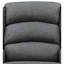 Chaise berçante, densité de mousse D18 / 24, plancher de 8 po, ensemble de chaise berçante en tissu gris de 79 lb, capacité de poids de 220 lb, hauteur de 36,93 po