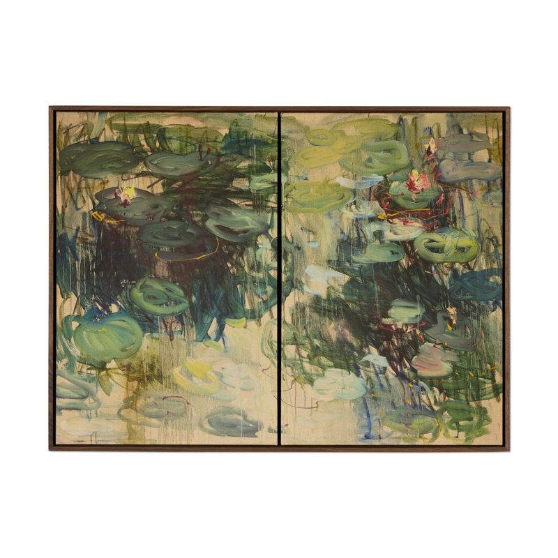 Lily Pond by Lilia Orlova Holmes, 45"H x 60"W