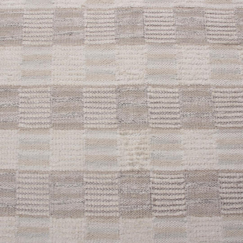 Rug & Kilim’S Scandinavian Beige Brown Geometric Wool Rug, Rectangle 12' x 15'