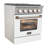 Custom Pro-Style 30 in. 4.2 cu. ft. 4-Burner Freestanding Gas Range with Convection Oven-73306196-73306195