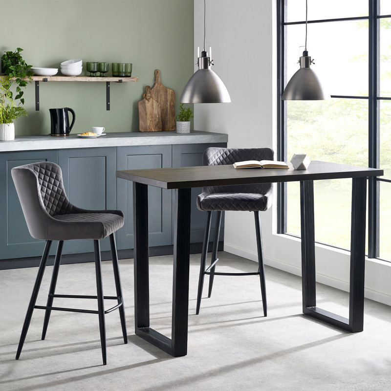 Creeksville 2 - Person Dining Set, Grey, Dark Oak