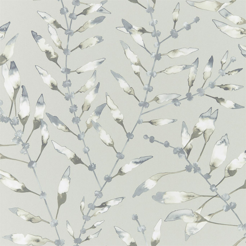 Chaconia 10.05m x 68.6cm Wallpaper Roll, Graphite/Mustard