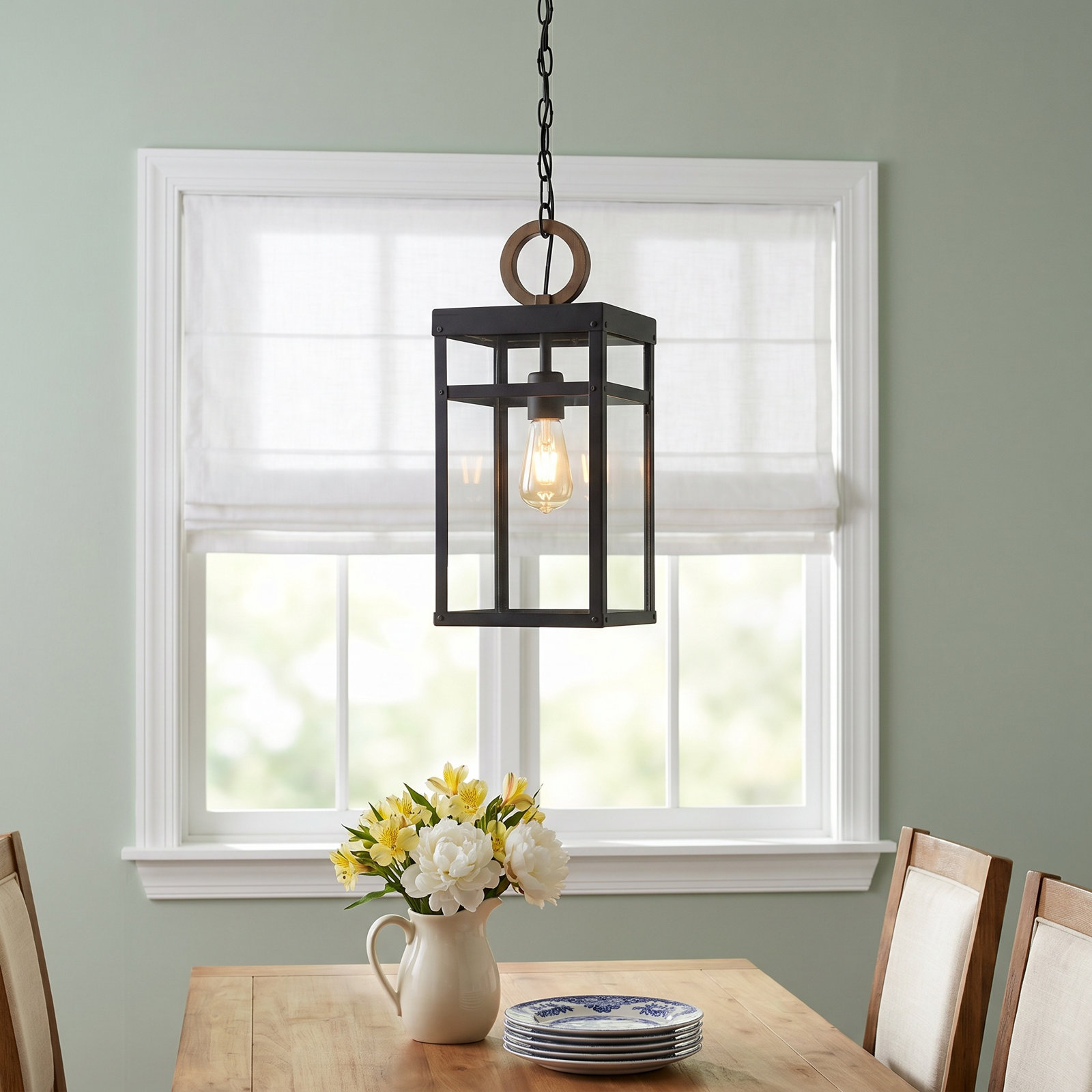 Single Light Glass Dimmable Pendant
