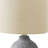 Fera Table Lamp, Gray Ceramic Base, Ivory Linen Drum Shade, 18 Inch-117054025