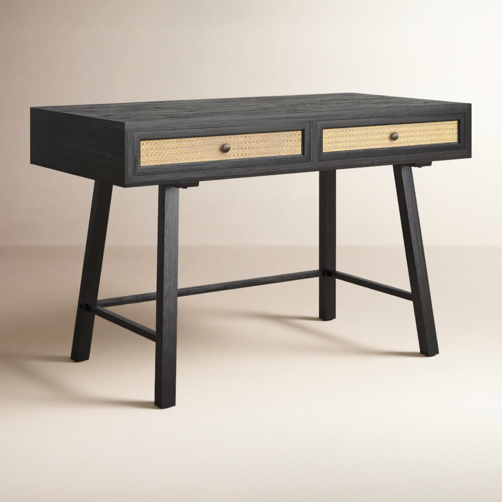 Patricia 47.2 " Writing Desk, Black