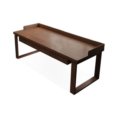 Bureaux rectangulaires en bois massif brun clair