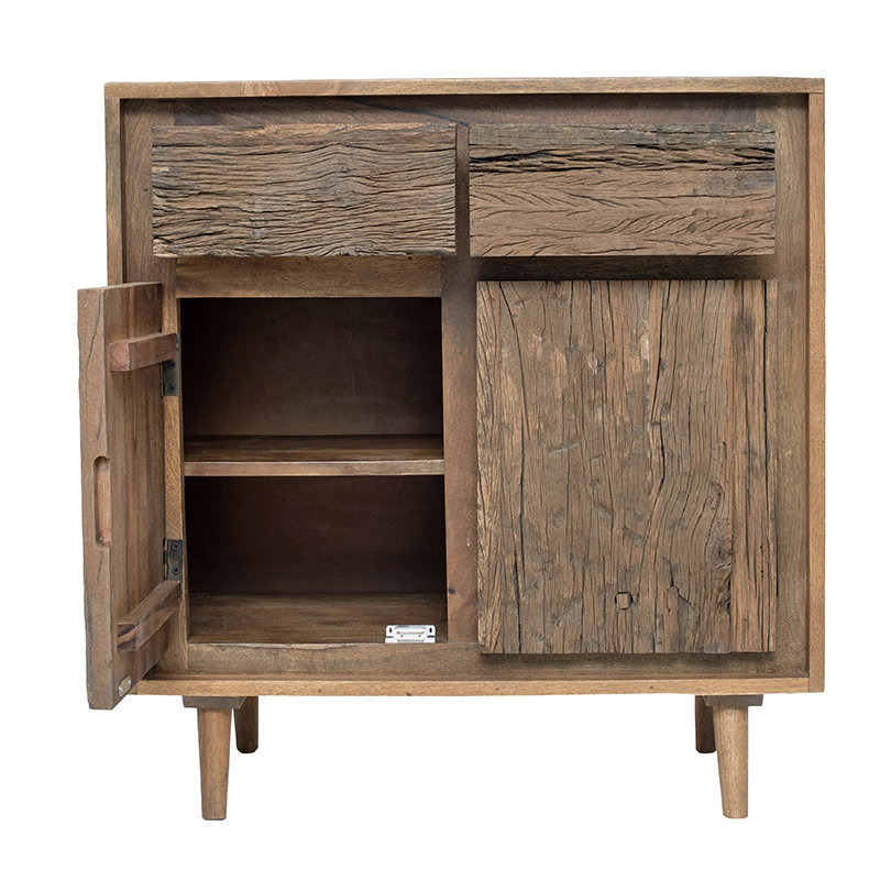 Armoire 2 portes avec bois recyclé