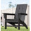 Chaise Adirondack en poly / résine plastique Morden
