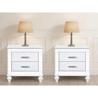 Allenport White Nightstand Set Of 2