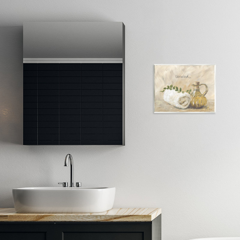 «Unwind Bath Bath», plaque par Pam Britton