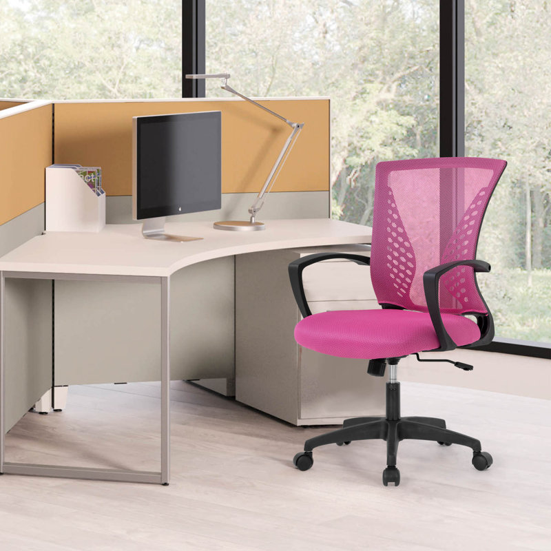 Fauteuil de bureau Fauteuil de bureau ergonomique en filet pivotant Fauteuil de bureau roulant à hauteur réglable Fauteuil de bureau de direction avec accoudoirs pour la maison
