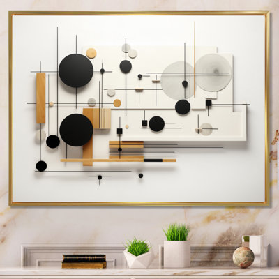 " Beige Suprematism Minimalist Exploration II "