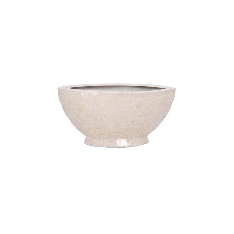 Capri Capri, H 8,25 po x l 8 po x P 16,25 po, Crème, crème