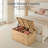 Best Choice Product Storage 30" Trunk W/ Lid & Handles, Storage Bench, Toy Chest - Natural