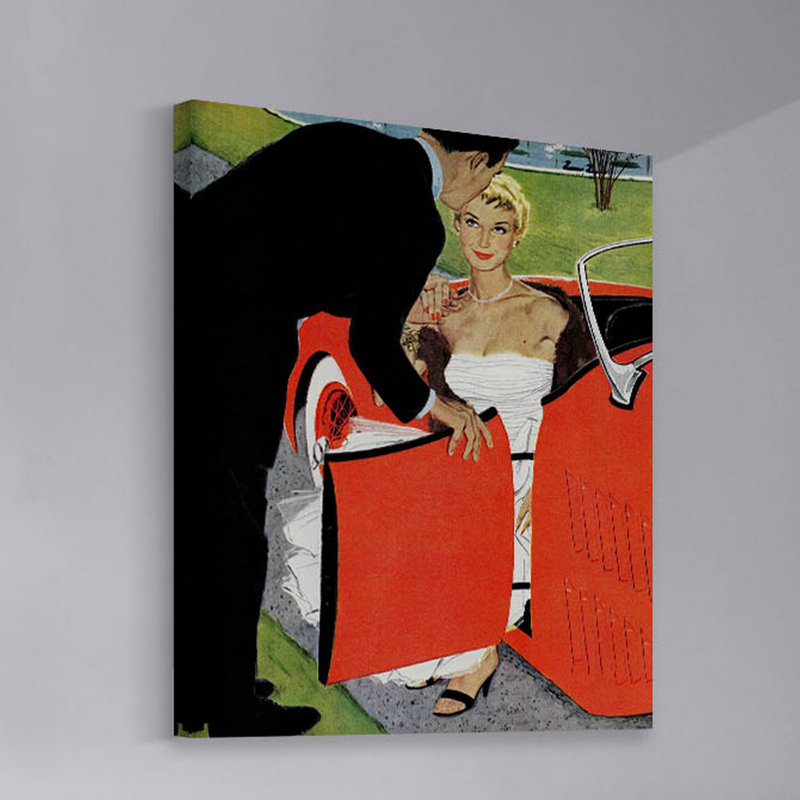 «No Love permis», reproduction sur toile tendue, H 39 po x l 30 po