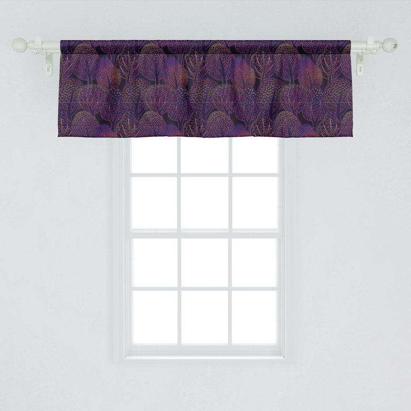 Cantonnière Ambesonne mauve foncé 93505, L 54 po x L 12 po