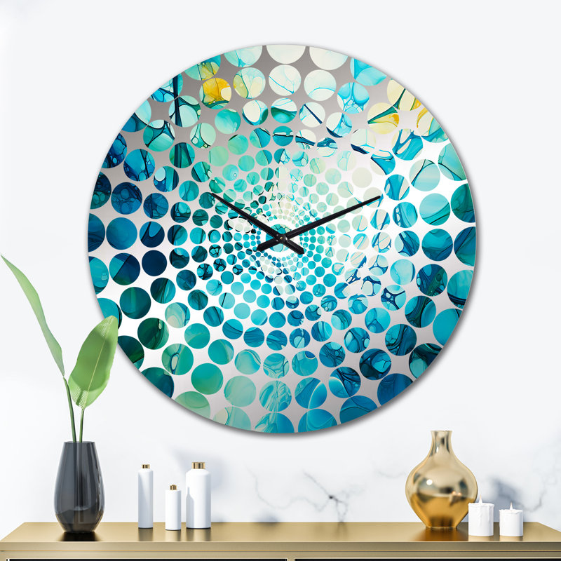 Horloge murale Rugile - Abstract Collages, Très grand
