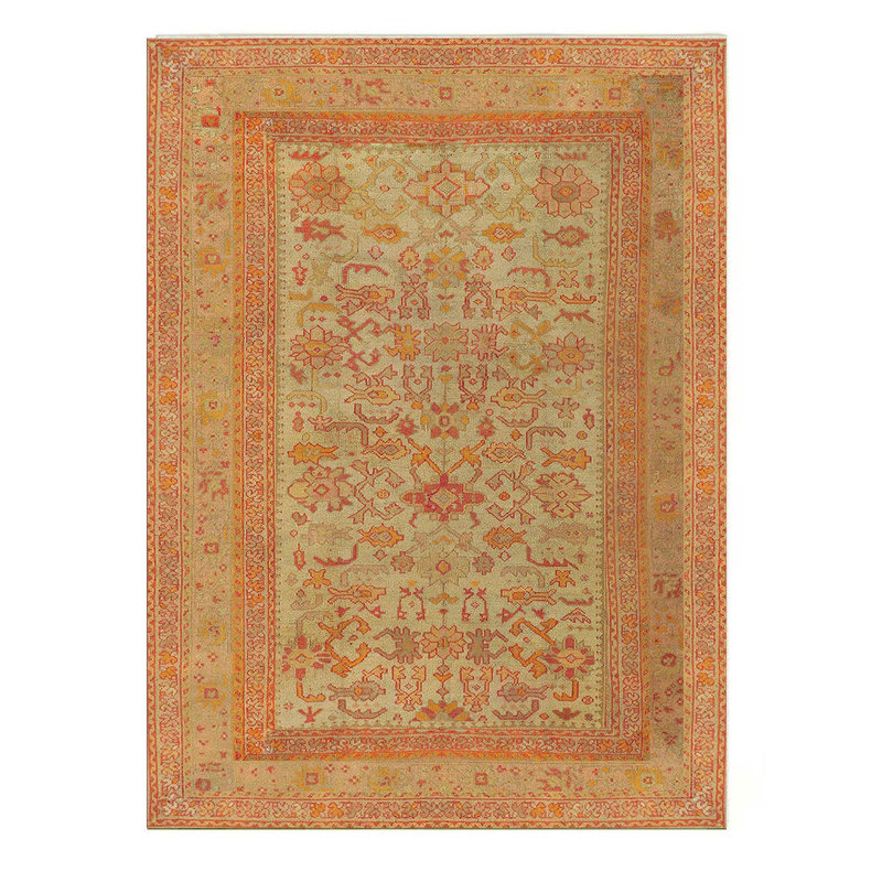 Crafters & Weavers Ushak Collection Area Rug Ultra Soft Washable Rug, Non Slip, Indoor, Stain Resistant Rugs for Living Room Bedroom Vintage Home Decor (8' x 10')