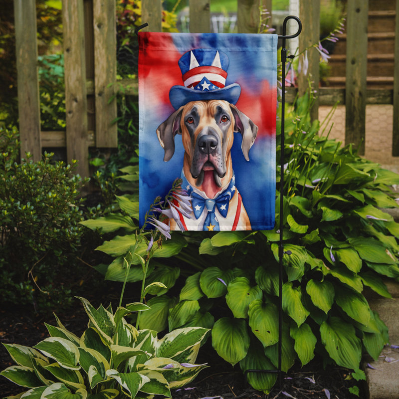 Drapeau patriotique du jardin américain, Brun grand danois